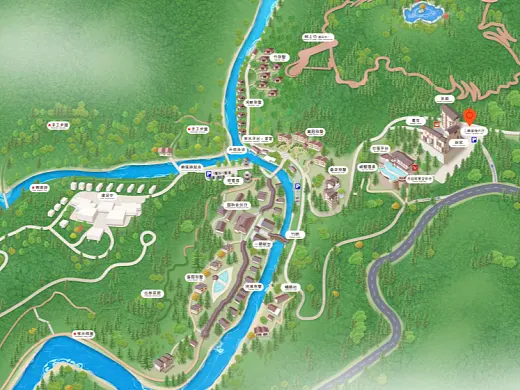 浦北结合景区手绘地图智慧导览和720全景技术，可以让景区更加“动”起来，为游客提供更加身临其境的导览体验。